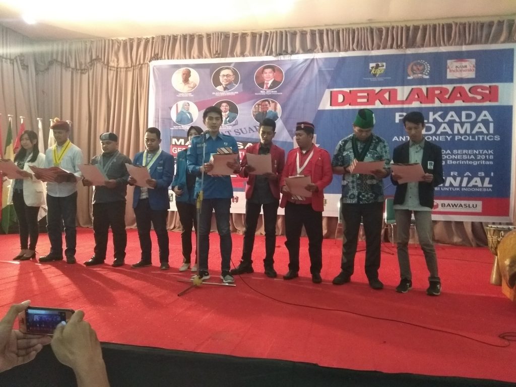 KNPI Sulsel Sukses Gelar Deklarasi Pilkada Damai Bersama Cipayung Plus