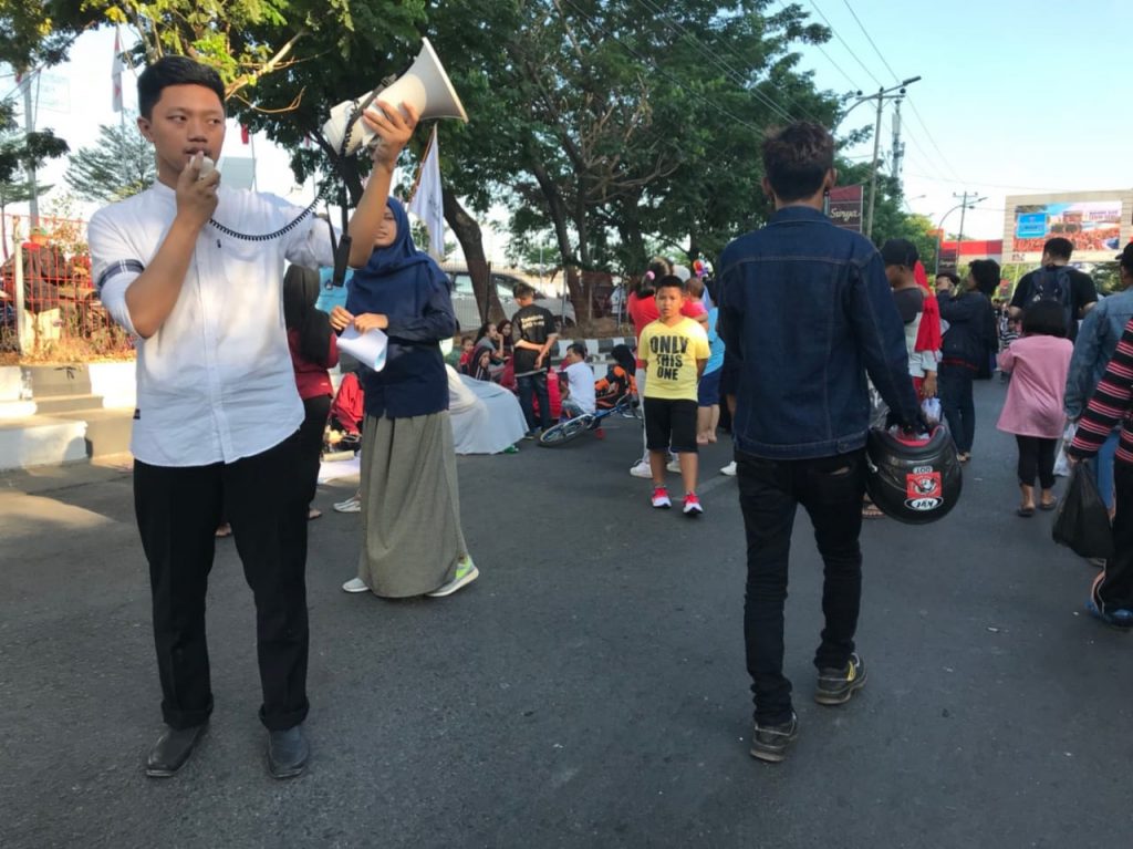 Mahasiswa FK Unismuh Makassar Aksi Galang Dana Bantu Korban Gempa di Palu dan Donggala Sulteng