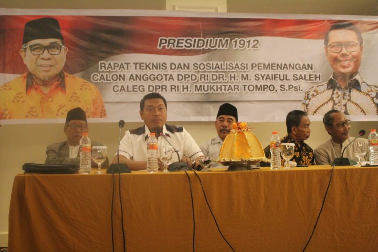 Presidium 1912 Konsolidasi Menangkan Mukhtar Tompo dan Syaiful Saleh