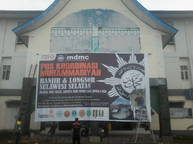 MDMC Muhammadiyah Sulsel Bentuk Posko Bencana Beberapa Titik di Sulsel