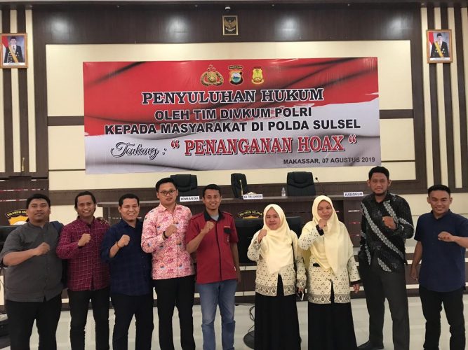 AMM Sulsel Hadiri Penyuluhan Hukum tentang Penanganan Hoax