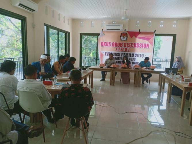 KPU Enrekang Gelar FGD Evaluasi Pemilu 2019