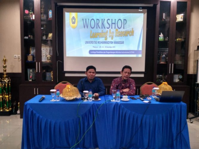 Dorong Dosen Lakukan Penelitian, Unismuh Gelar Workshop Learning by Research