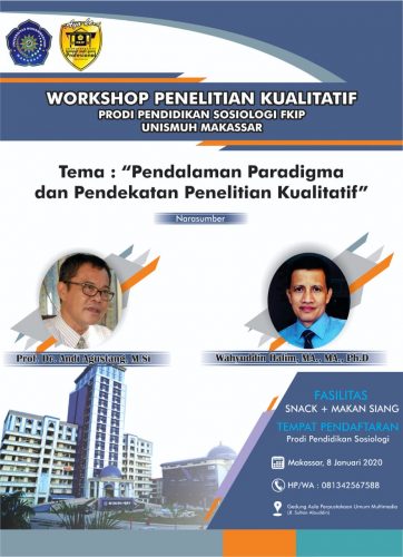 Sambut 2020, Prodi Sosiologi Unismuh Gelar Workshop Penelitian