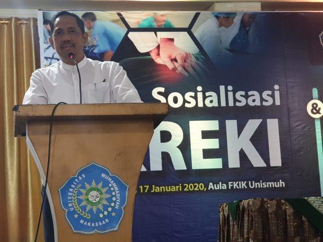 Rektor Unismuh Buka Sosialisasi Komunitas Relawan Emergensi Kesehatan Indonesia