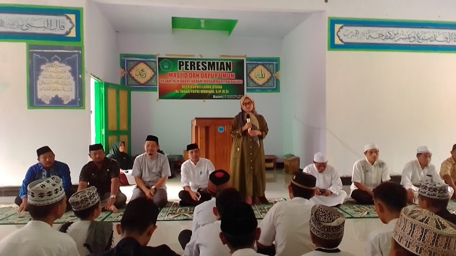 Bupati Luwu Utara Hadiri Peresmian Masjid Pesantren Darul Arqam Balebo