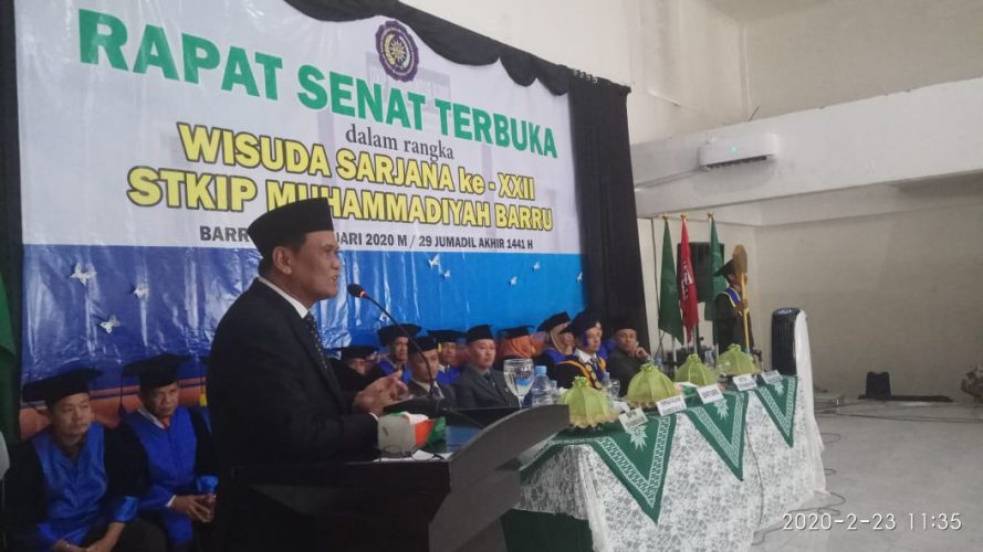 Gelar Wisuda ke-22, STKIP Muhammadiyah Barru Diharap Untuk Berganti Status Jadi Universitas