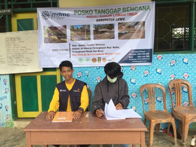 MDMC Luwu Buka Posko Tanggap Bencana Banjir di Lamasi Timur