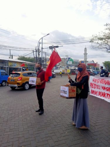 Galang Donasi Untuk Luwu Utara, IMM Makassar Timur Turun Ke Jalan