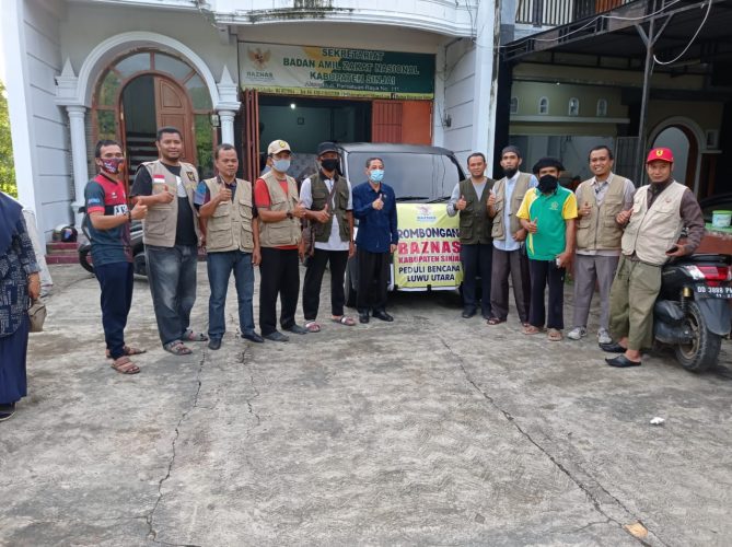 Bantuan Jamaah Masjid Nurul Tijarah Sinjai dan BAZNAS Diantar ke Lokasi Bencana Masamba