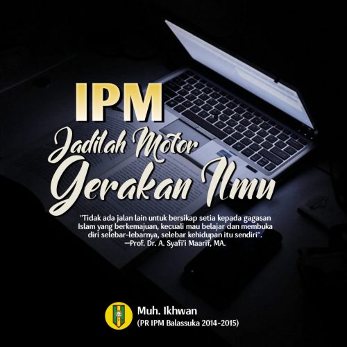 IPM, Jadilah Motor Gerakan Ilmu