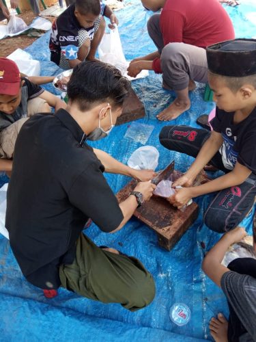 Lazismu Pangkep Qurban 4 Ekor Sapi, 1 Ekor Dikirim ke Masamba