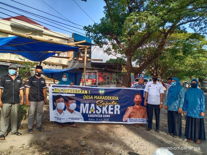 NMax Maradekaya Community Dukung Gerakan Satu Juta Masker Pemkab Gowa