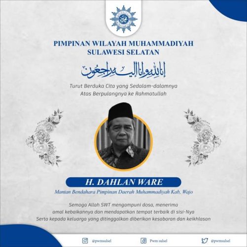 Haji Dahlan Ware, Dermawan Muhammadiyah Wajo