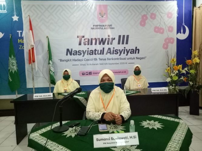 Tanwir ke -3, Nasyiatul Aisyiyah Sulsel Dorong Agar Tetap Produktif di Tengah Pandemi