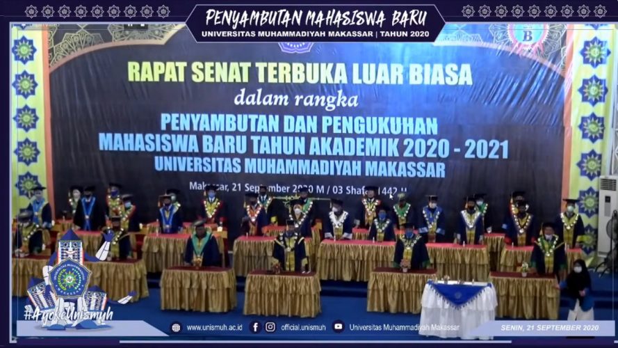 Rektor Unismuh Makassar Kukuhkan 3.130 Mahasiswa Baru