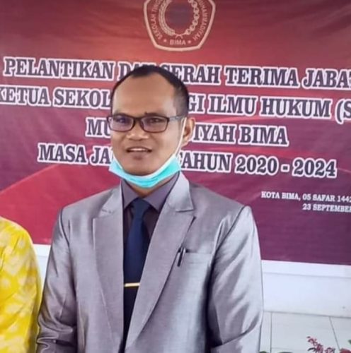 Dr. Ridwan M Said Resmi Menjabat Ketua STIH Muhammadiyah Bima 2020-2024