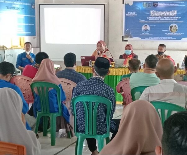 Camat Polsel Takalar Apresiasi Workshop Administrasi Perkantoran Mahasiswa KKP Unismuh Makassar