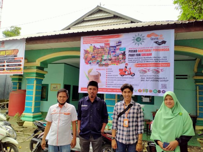 Posko Bantuan Gempa Sulbar di Sidrap Mulai Disinggahi Relawan Muhammadiyah