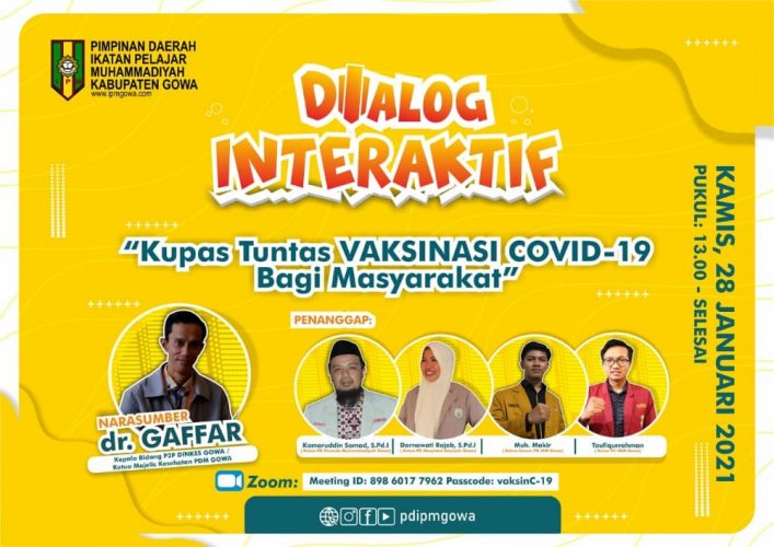 Dukung Vaksinasi Covid-19, IPM Gowa Siap Mengedukasi Masyarakat