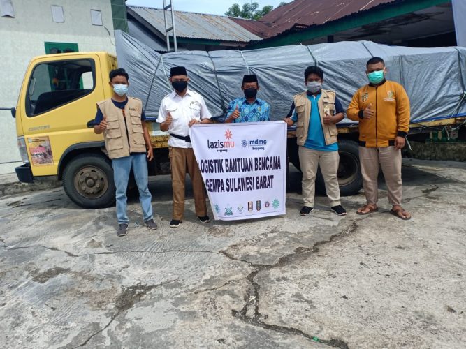 Muhammadiyah Soppeng Salurkan Bantuan Korban Gempa Sulbar