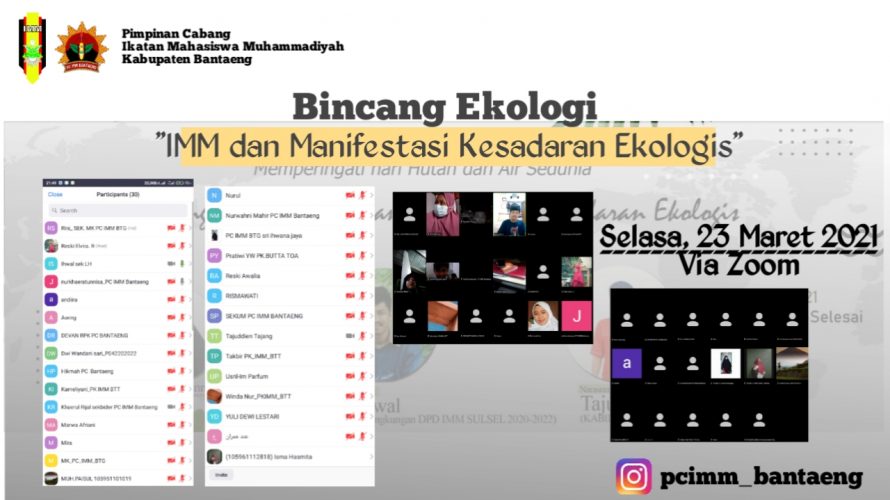 Bincang Online IMM Bantaeng Angkat Tema Ekologi