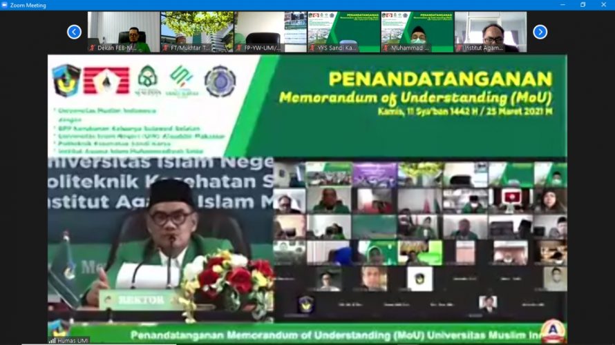 Jalin Sinergitas, Rektor UMI Teken MoU dengan IAIM Sinjai