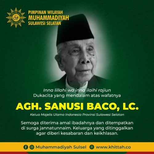 Secuil Kisah Kedekatan AGH Sanusi Baco dengan Muhammadiyah Sulsel