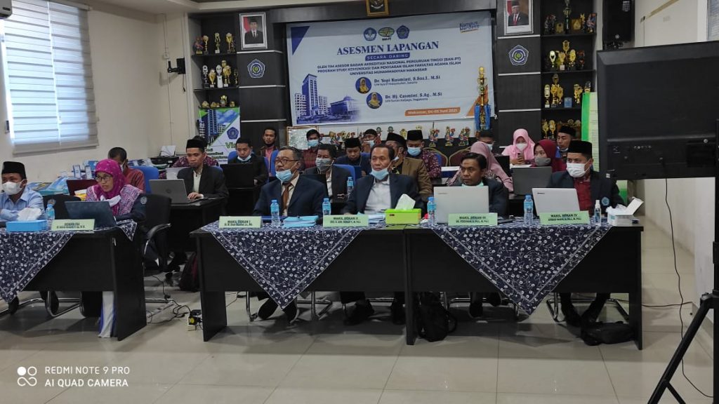 Prodi KPI FAI Unismuh Makassar di Asesmen Secara Daring oleh BAN-PT