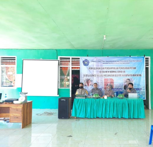 LP3M Unismuh Makassar Gelar Penyuluhan Pertanian Marketing Era New Normal