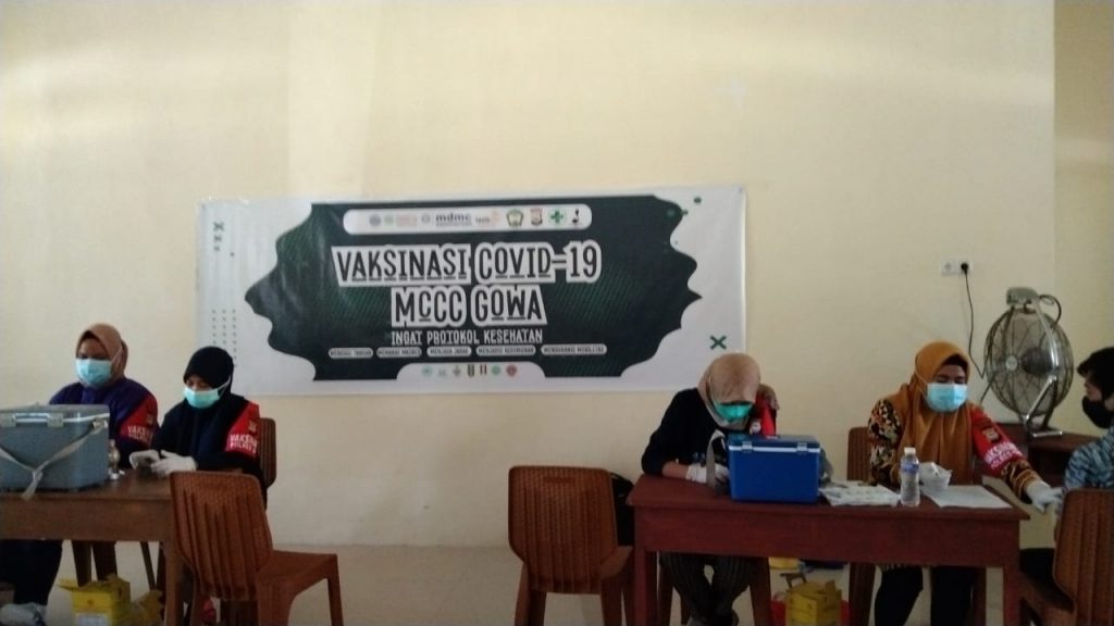 Bantu Pemerintah, MCCC Gowa Lakukan Vaksinasi Gratis