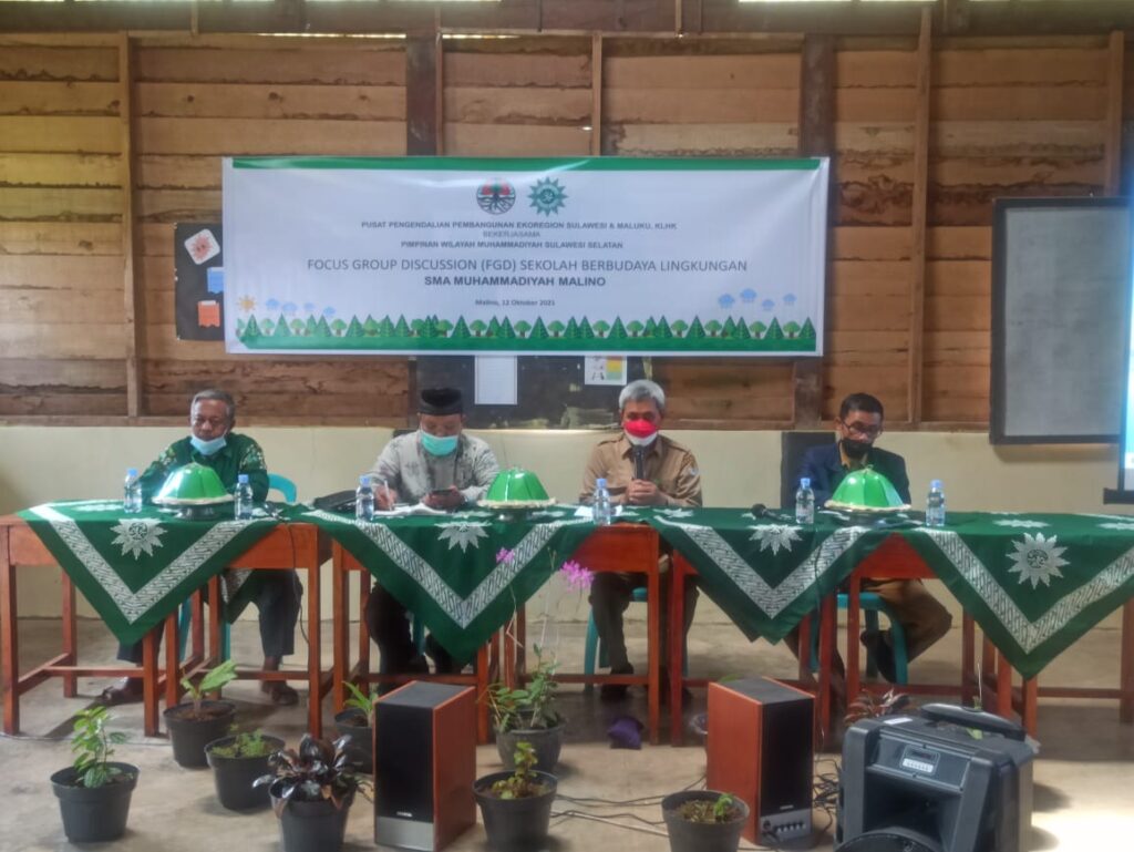 SMA Muhammadiyah Malino Jadi Tuan Rumah FGD Sekolah Berbudaya Lingkungan