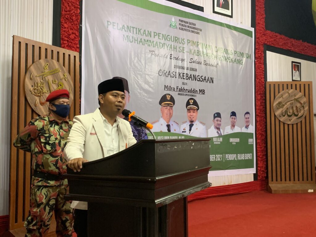 Mitra Fachruddin Sampaikan Orasi Kebangsaan Di Hadapan Kader Pemuda Muhammdiyah Enrekang