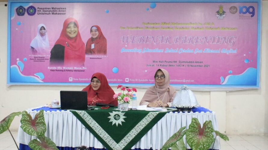 Webinar Parenting Pesmadina Unismuh Hadirkan Psikolog Elly Rusman