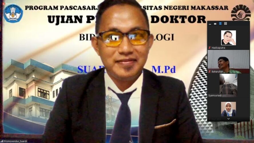 Dosen Pendidikan Sosiologi Unismuh, Doktor ke-1000 di Pascasarjana UNM