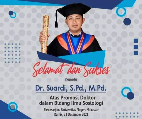 Alumni Muhammadiyah Panaikang, Sandang Gelar Doktor ke-1000 di Pascasarjana UNM