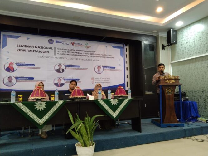 Gelar Seminar Nasional, Alumni IMM Pertanian Unismuh Bahas Kewirausahaan Digital