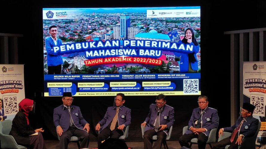 Buka Penerimaan Maba 2022, Pimpinan Unismuh Paparkan Keunggulan Unismuh Makassar