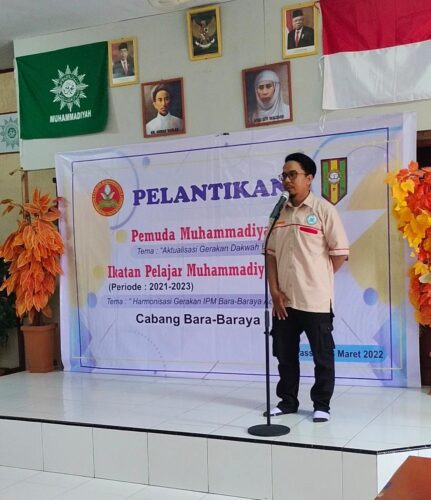 Laksanakan Pelantikan di Cabang Bara-baraya, Pemuda Muhammadiyah Kolaborasi dengan IPM