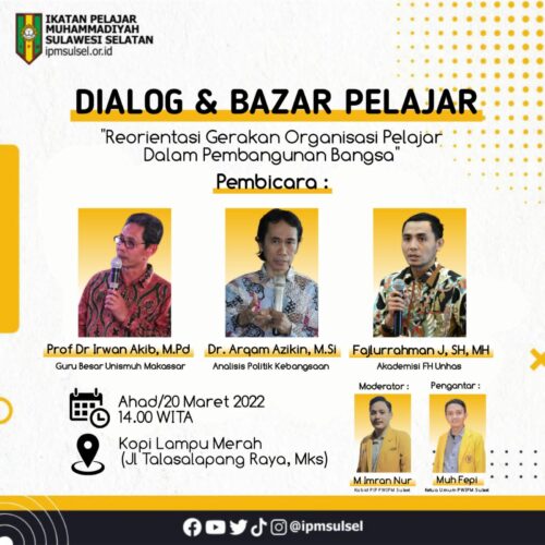 IPM Sulsel Bakal Gelar Dialog, Bincang Peran Pelajar dalam Pembangunan Bangsa