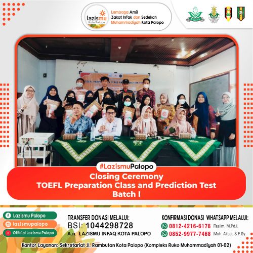 TOEFL Preparation Class and Prediction Test, Lazismu Palopo Kerjasama dengan Prodi Pendidikan Bahasa Inggris UM Palopo