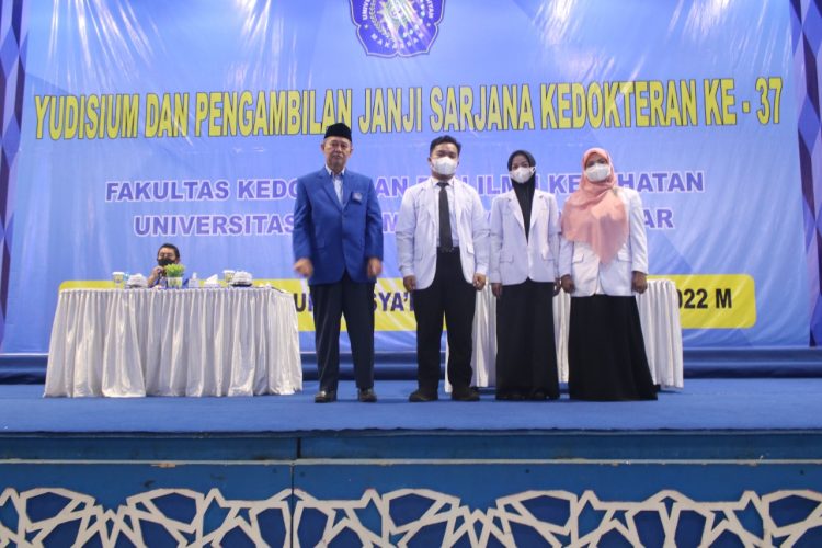 85 Mahasiswa Kedokteran Unismuh Ikut Yudisium, Rektor Prof Ambo Asse Sebut Masih Ada Tantangan yang Akan Dihadapi