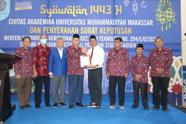 Terima SK Prodi S3 Pendidikan, Rektor Unismuh Yakin 2023 Raih Akreditasi Unggul