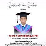 Yusran Sahodding, Wisudawan Terbaik Unimen yang Aktivis, Volunteer, Pekerja, dan Pengusaha