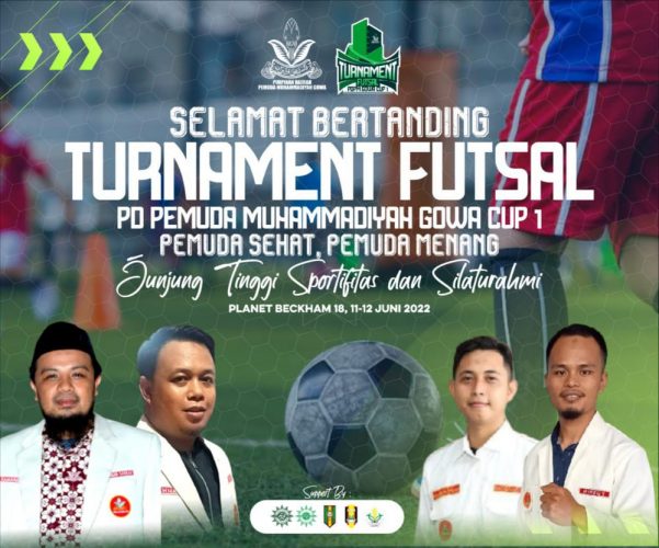 Pemuda Muhammadiyah Gowa Panasi Mesin PCPM dengan Turnamen Futsal