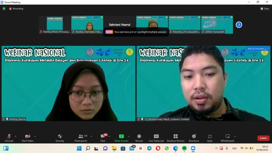 Gelar Webinar Nasional, Himabio FKIP Unismuh Makassar Bahas Kurikulum Merdeka Belajar