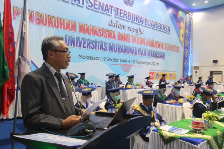 Beri Kuliah Umum di Hadapan 4.051 Maba Unismuh, Prof Budu Ingatkan Tantangan VUCA