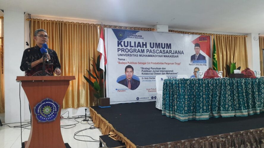 Kuliah Umum Pascasarjana Unismuh, Prof Irwan Akib: Publikasi Ilmiah Indikator Produktivitas Perguruan Tinggi