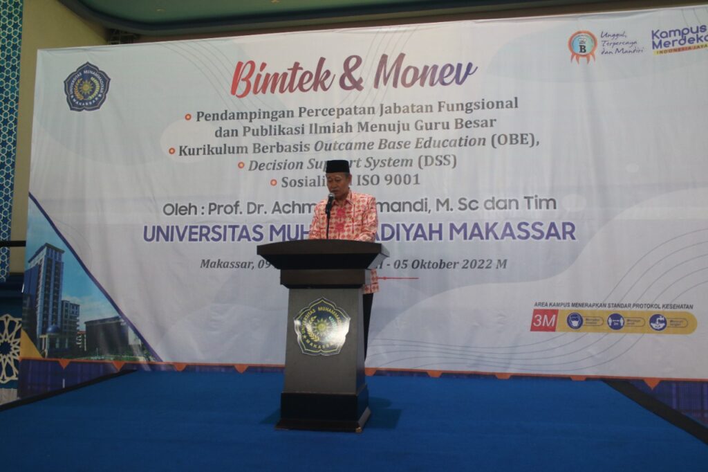 Buka Acara Bimtek dan Monev, Begini Pesan Rektor Unismuh