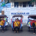 Kampanye Lingkungan, Becak Stroom Pinjamkan 3 Becak Lithium untuk Muktamar